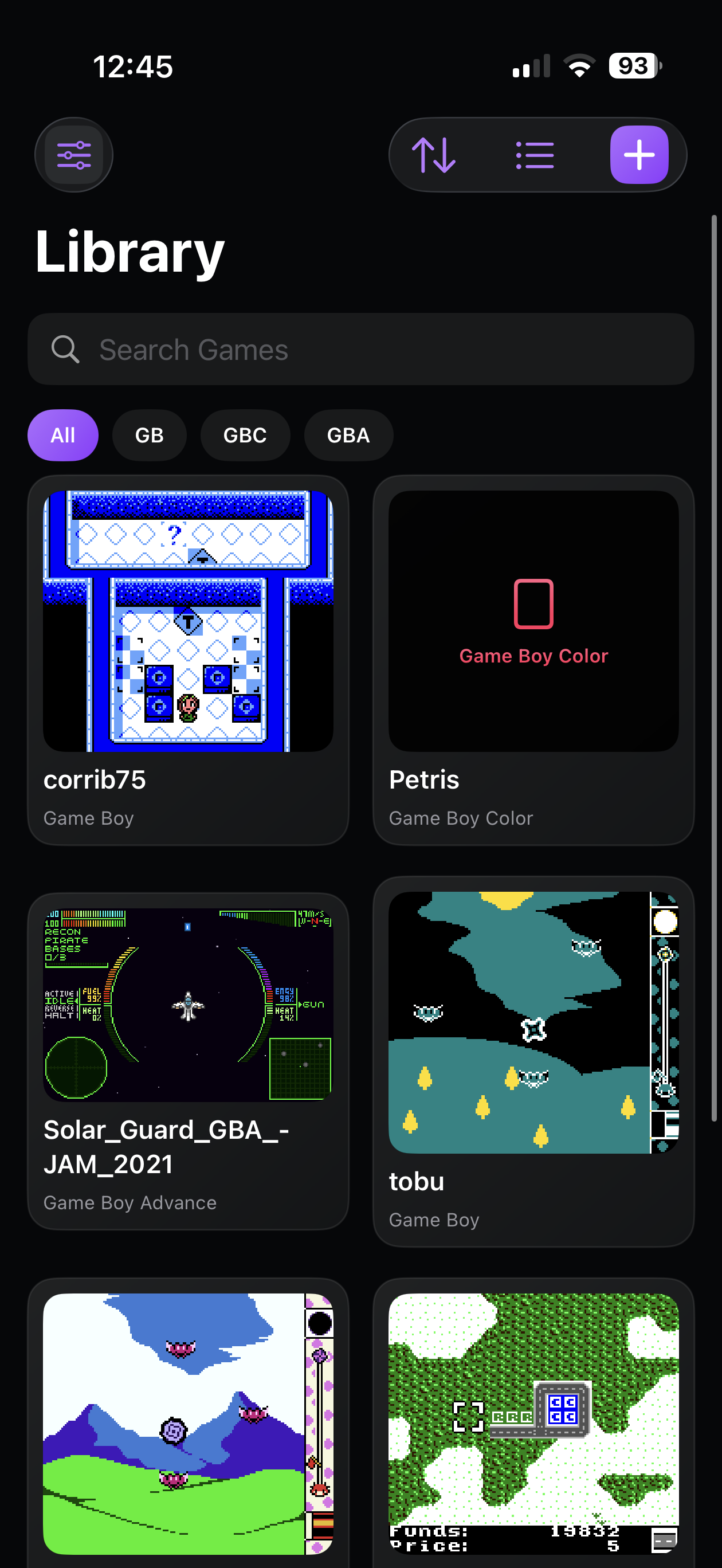 Retro 1987 library on iPhone